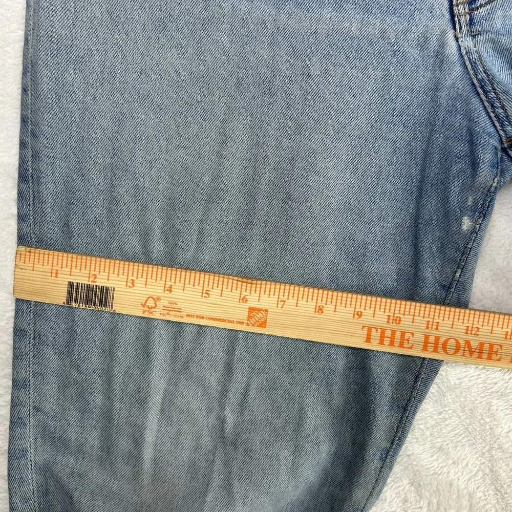 Madewell The Perfect Vintage Straight Jeans Mens Blue Denim Button Fly - 33X29.5